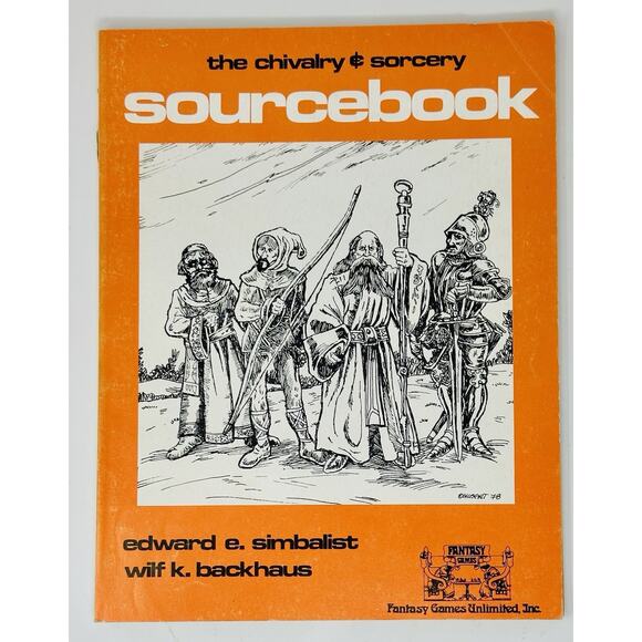 The Chivalry & Sorcery Sourcebook Fantasy Games Unlimited 1978 RPG - Picture 1 of 12